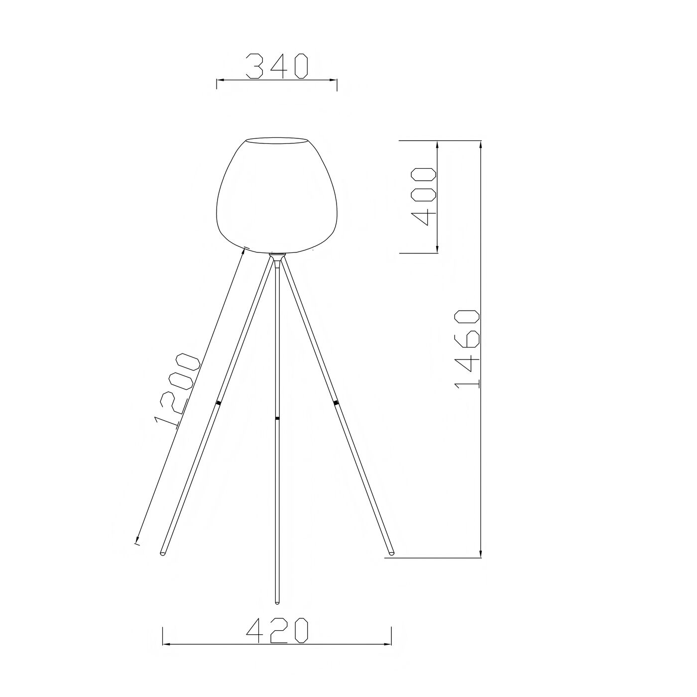 Светильник напольный Sphere Night Blue 146cm KARE 57640