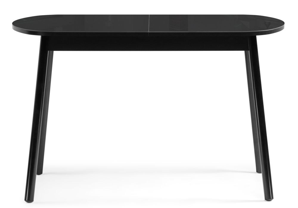 Стол стеклянный Woodville Агат черный / черный 379005