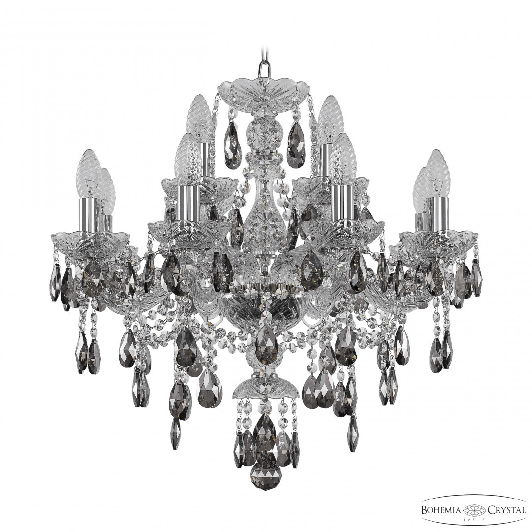 Люстра хрустальная 1415/8+4/200 Ni K731