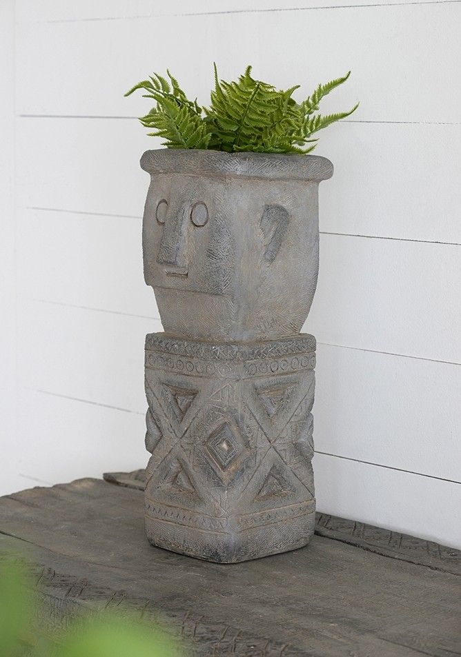 Кашпо на пьедестале Glasar D77586-DS