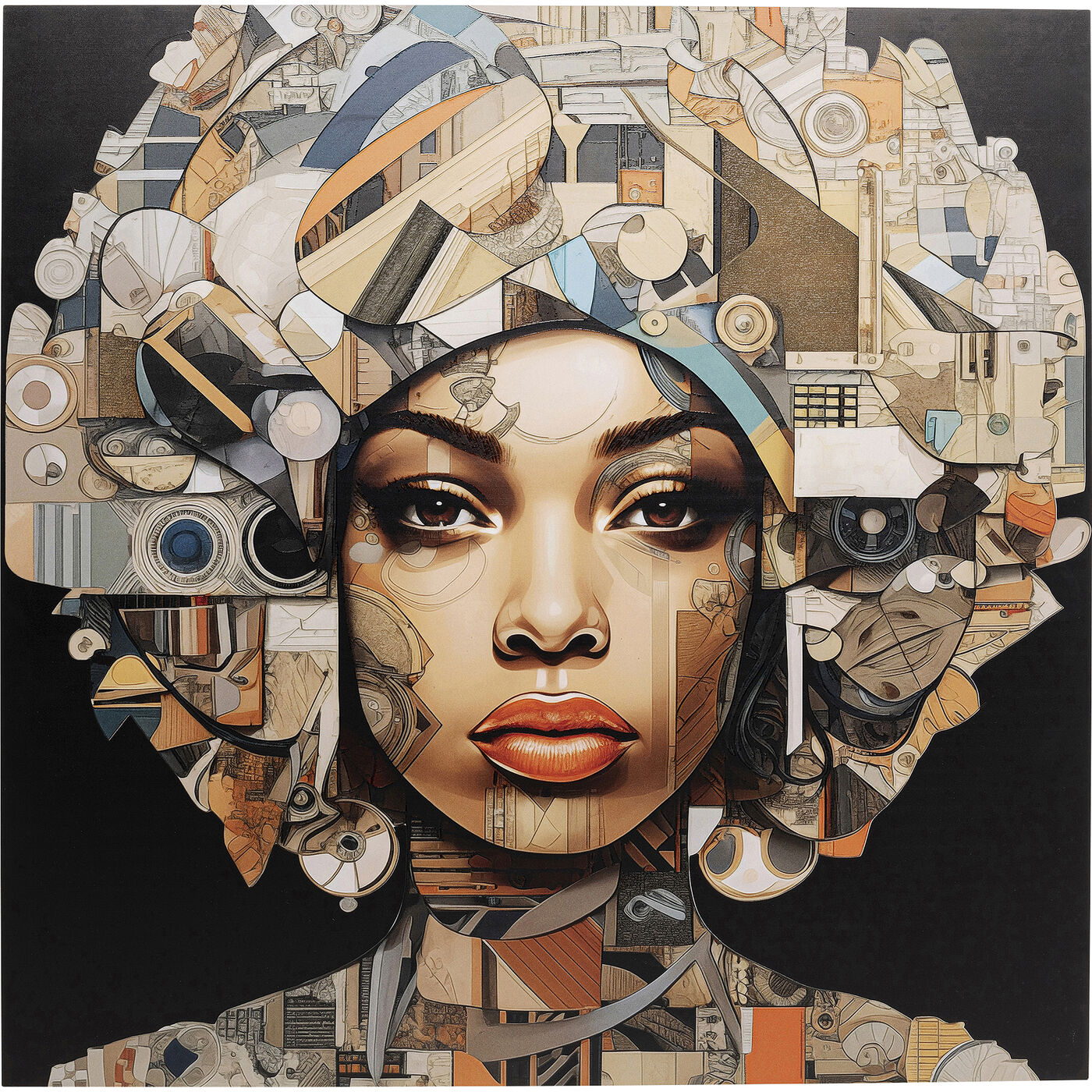 Картина стеклянная Art Geo Women 3D 120x120cm KARE 56579