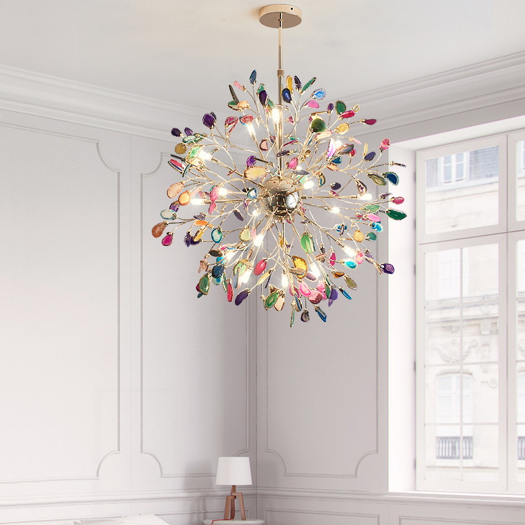 Люстра на штанге AGATE 8 Blue 12 by ImperiumLoft