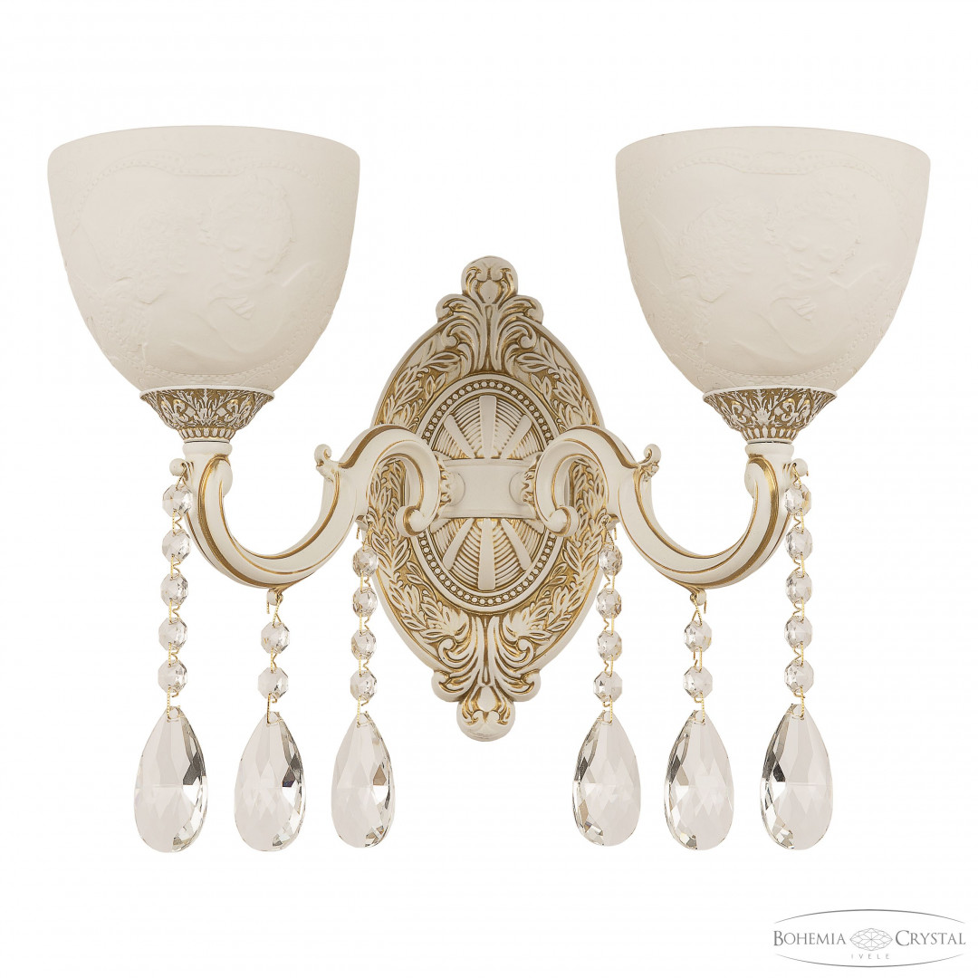 Бра с костяным фарфором AL7801B10/2/175 A WMG P1 U Angel Bohemia Ivele Crystal