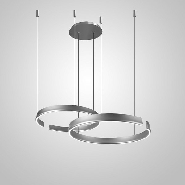 Подвесная люстра VEIKKO COMBO D45+65 Chrome by ImperiumLoft