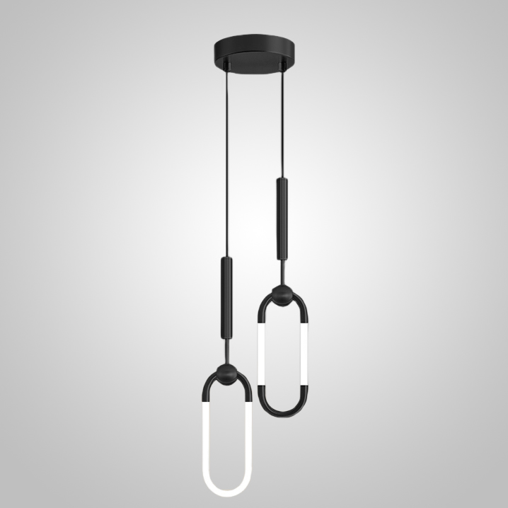 Подвесной светильник FINNUR DUO B H30 Black by ImperiumLoft