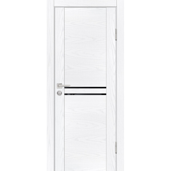 Межкомнатная дверь Graf PSM-4 черный лакобель Дуб скай белый (2000 х 600)