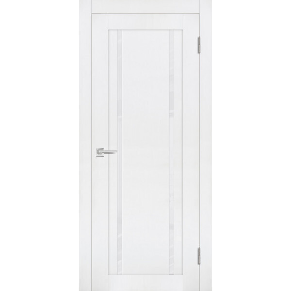 Межкомнатная дверь Graf PST-9 белоснежный лакобель белый бархат (2000 х 900)