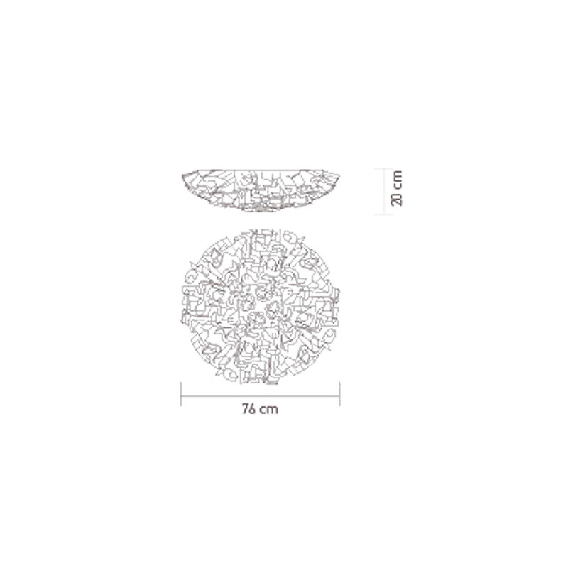 Настенный/Потолочный светильник Slamp Veli Large Plum