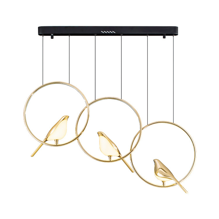 Подвесной светильник NOMI 3 gold black 3000К by ImperiumLoft