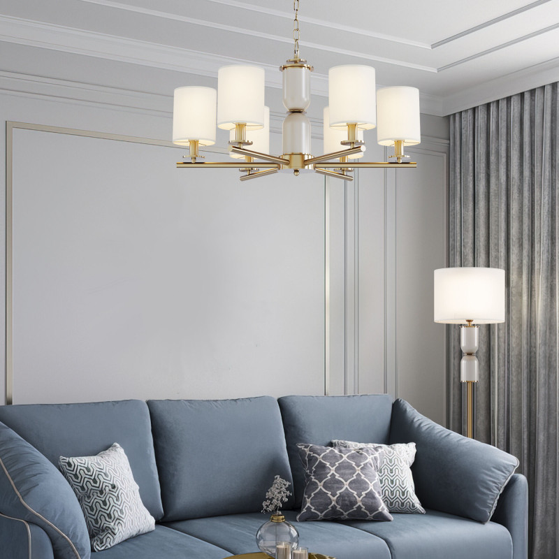 Подвесная люстра Eurosvet 60146/6 латунь