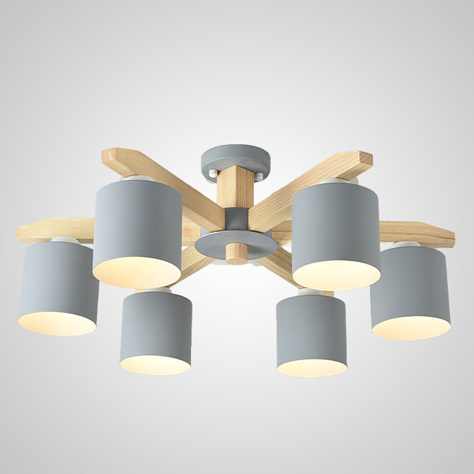 Потолочная люстра CRISS L8 Grey by ImperiumLoft