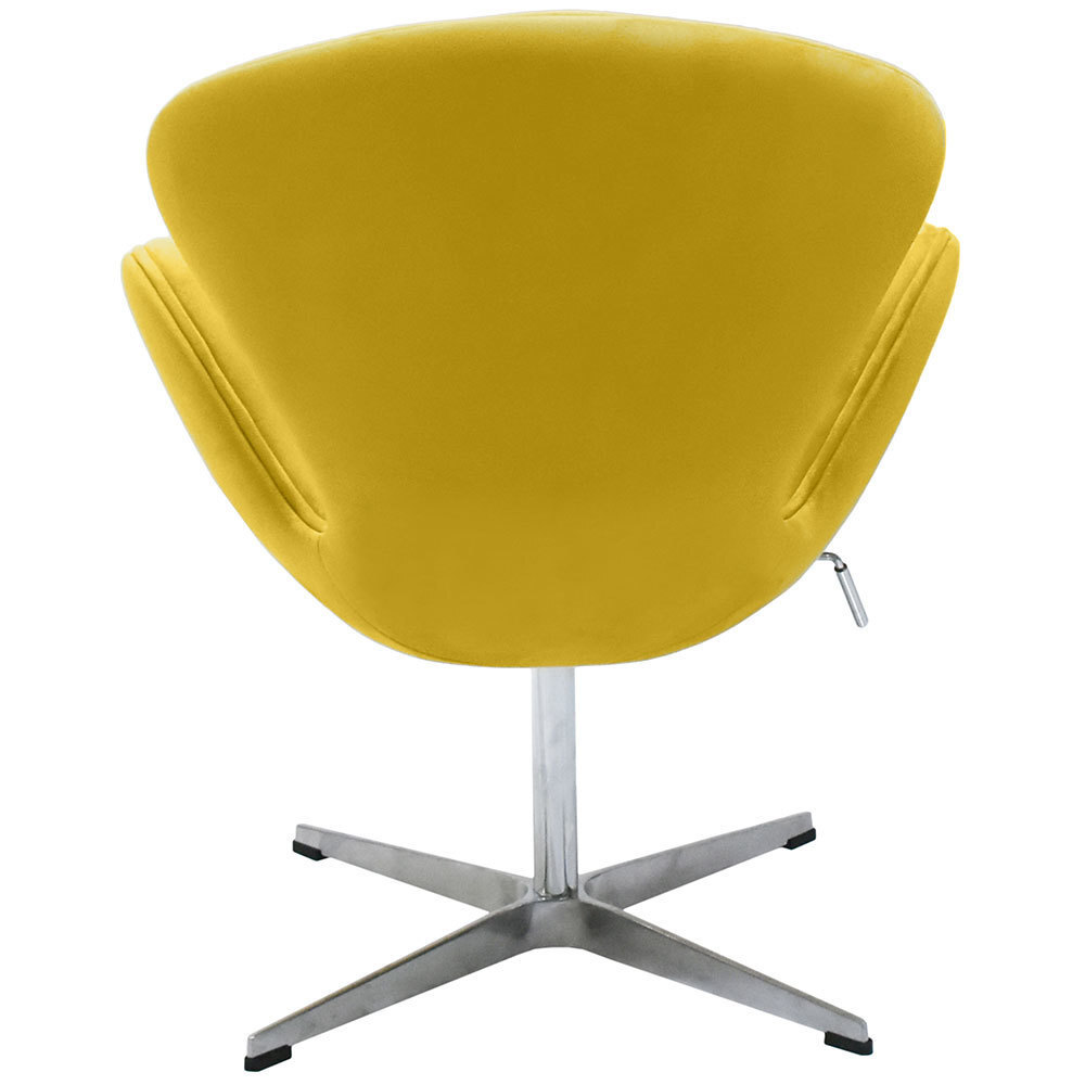Кресло SWAN CHAIR жёлтый, искусственная замша Bradex Home FR 0658