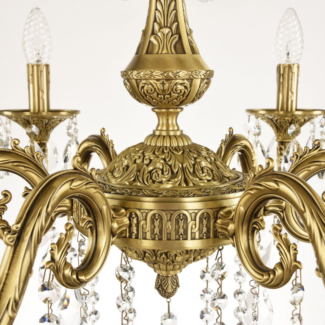 Люстра бронзовая с хрусталём 71101/6/210 B FP