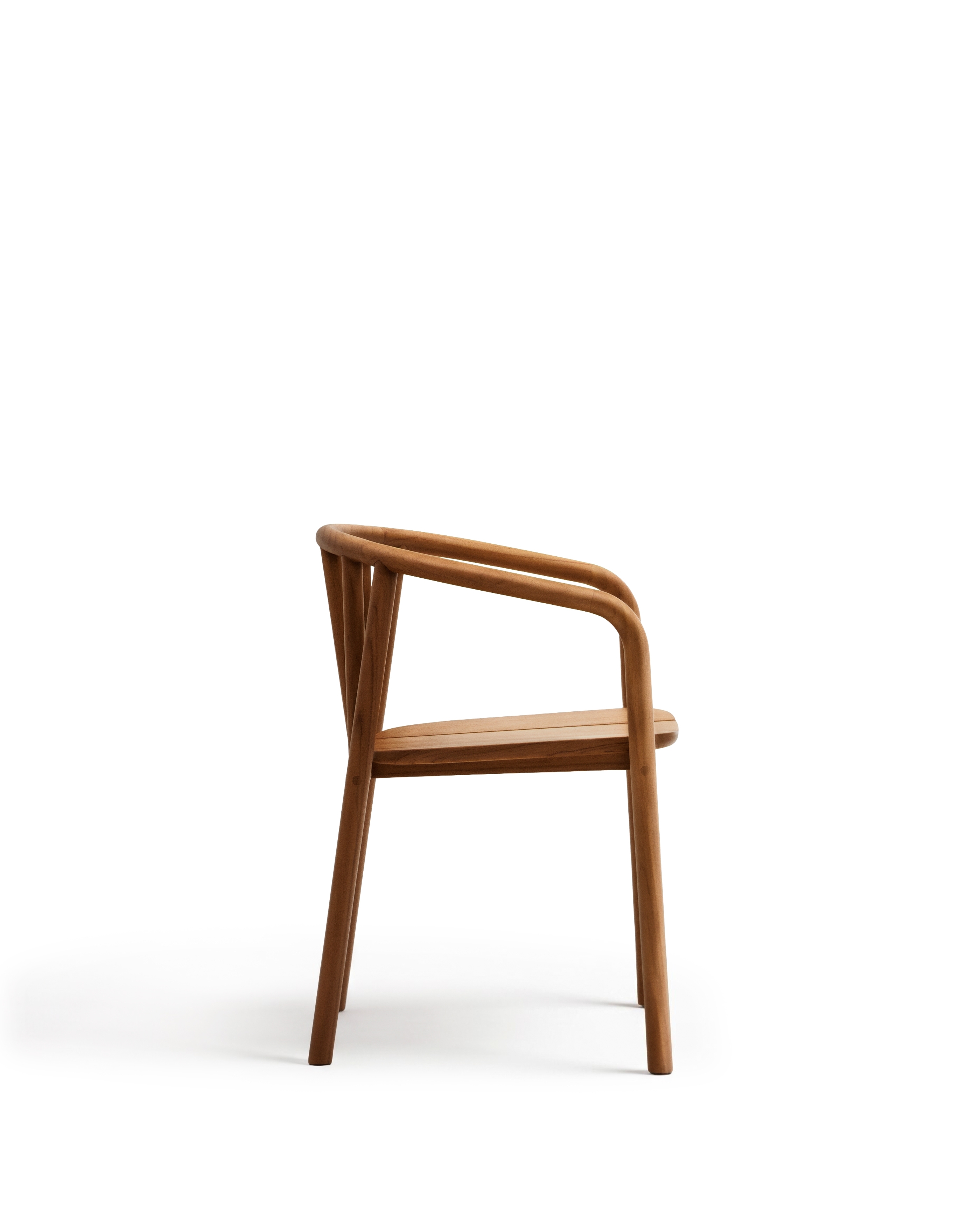 Штабелируемый стул Turqueta из массива тикового дерева La Forma (ex Julia Grup)