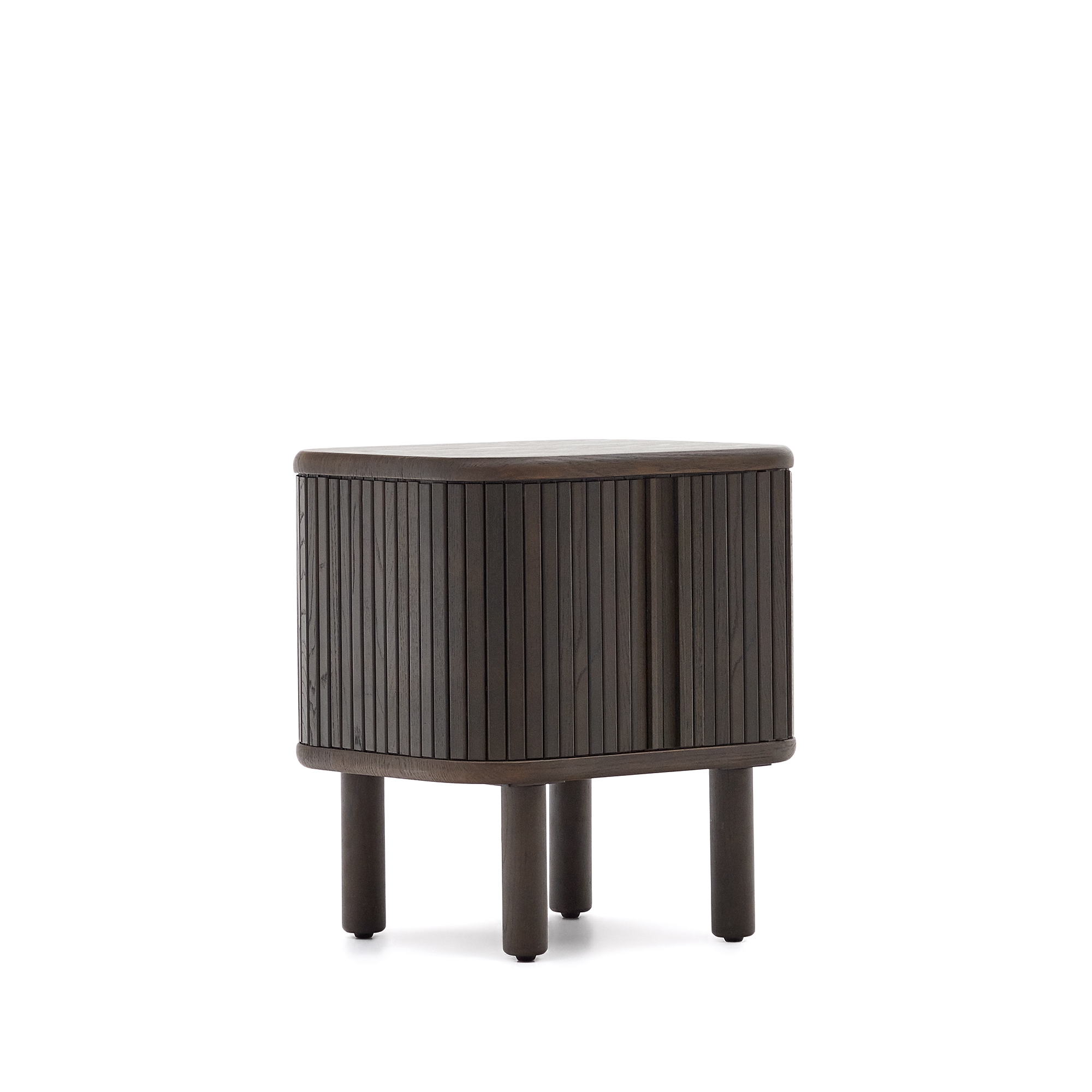 Mailen Прикроватная тумбочка из ясеневого шпона с темной отделкой 50 x 55 см La Forma (ex Julia Grup)