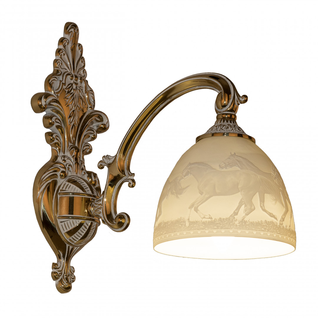 Бра бронзовые с хрусталём 7209B14/1/175 GW P1 D Horse