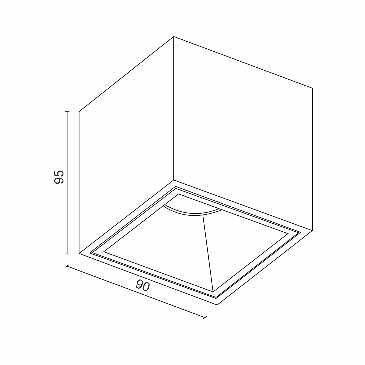 Накладной светильник под сменную лампу Ledron AO1706051 White
