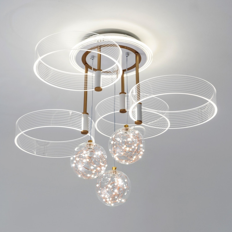 Накладная люстра LED4U L1040-750 WT