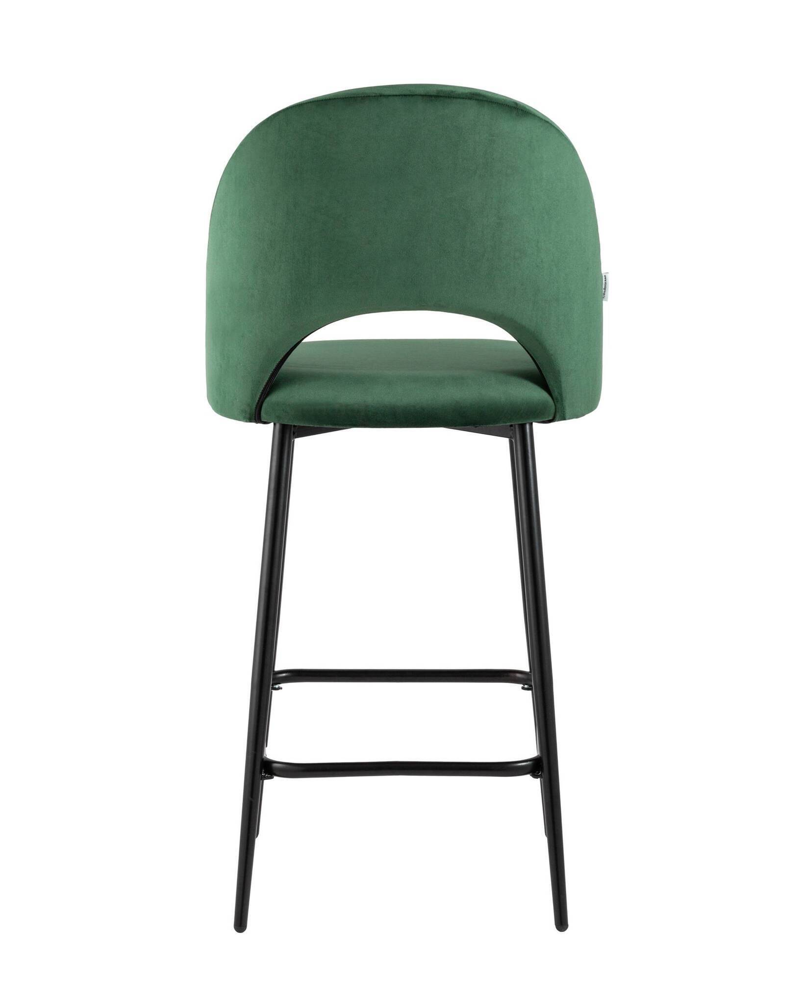 Стул полубарный Меган велюр зеленый Stool Group