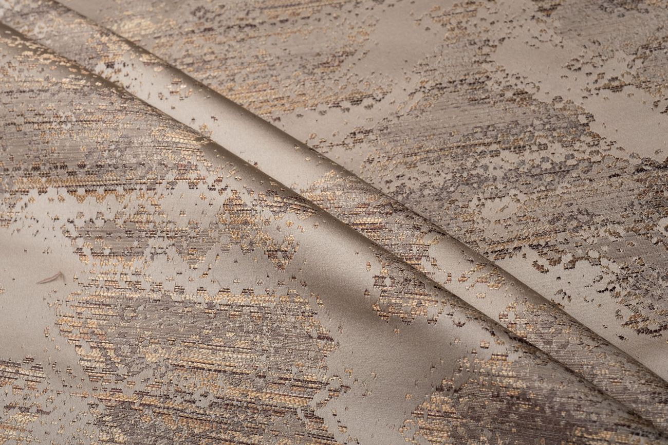 Ткань портьерная BROMLEY бежевая Garda Decor 142DDH-1893458-BROMLEY BEG