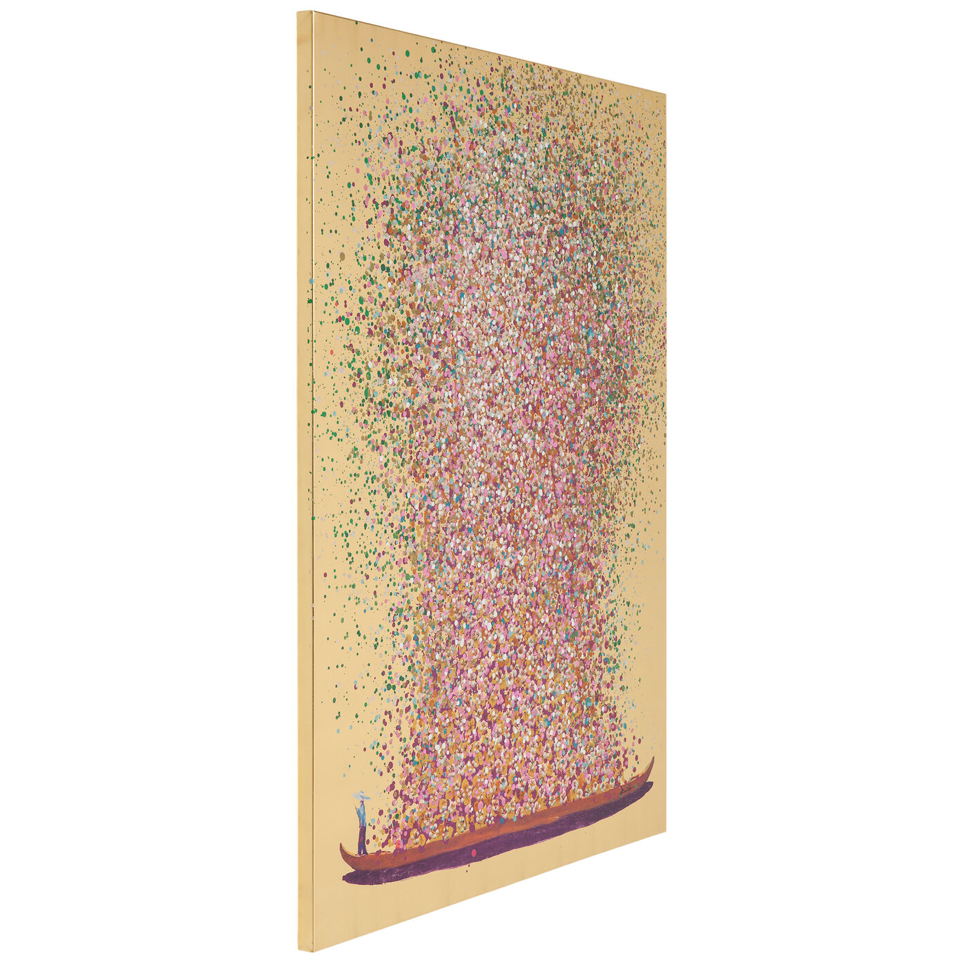 Картина на холсте Flower Boat Gold Pink 40x50cm KARE 57870