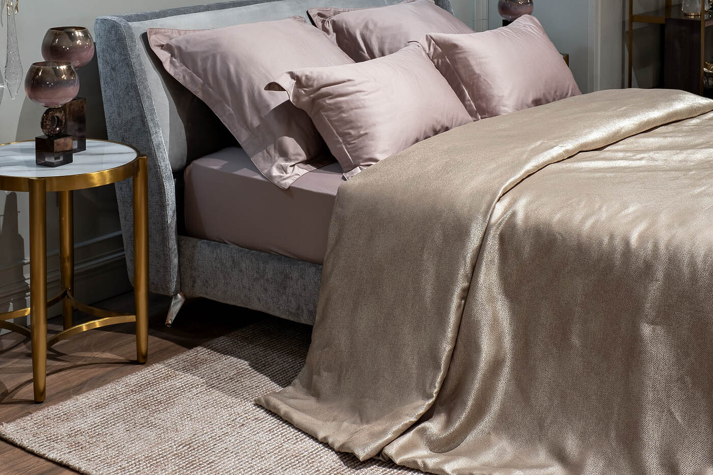 Покрывало FIJI 260х260см бежевое Garda Decor 121GD-FIJI BEG-POKR BEG