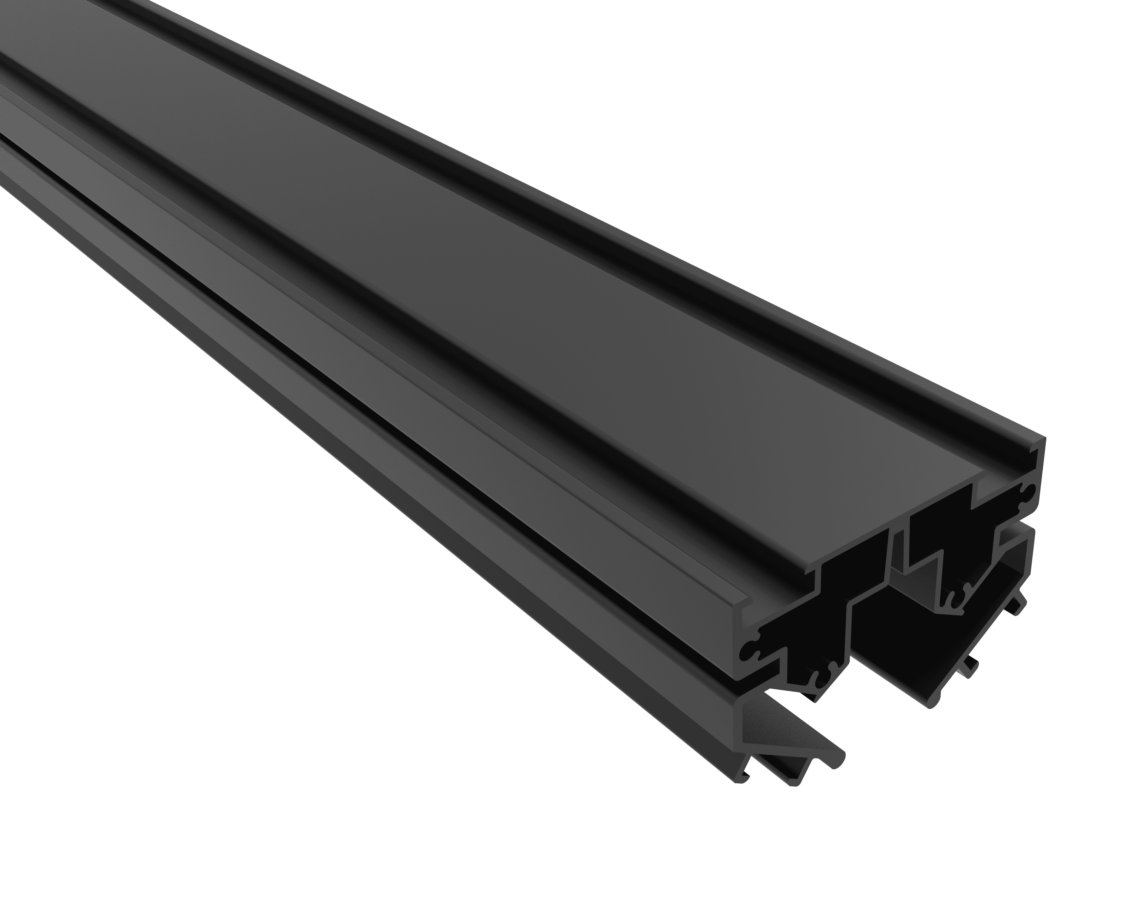 Встраиваемый магнитный шинопровод в натяжной ПВХ потолок Crystal Lux CLT 0.136 01 L2000 BL