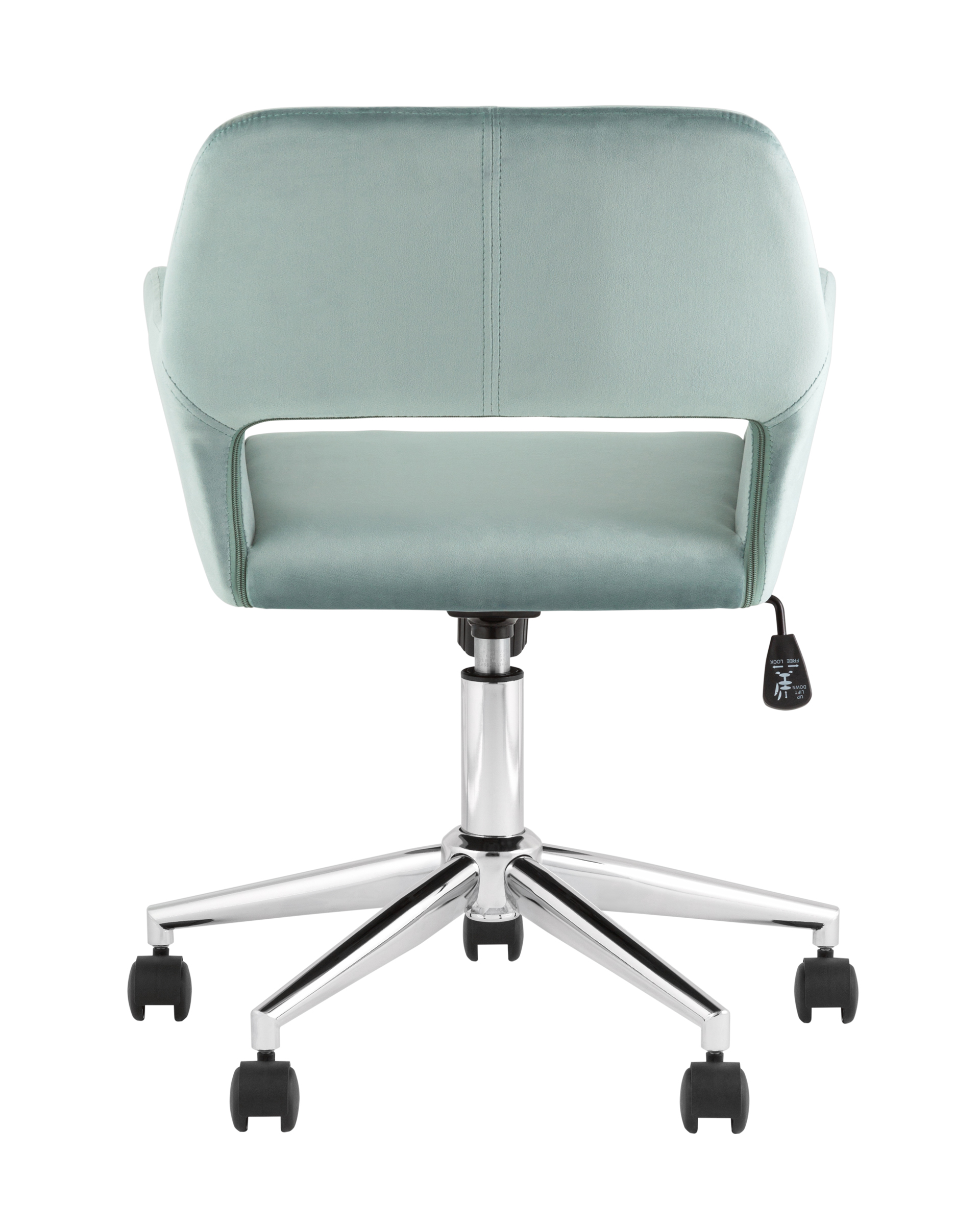 Кресло офисное ROSS велюр серо-зеленый Stool Group