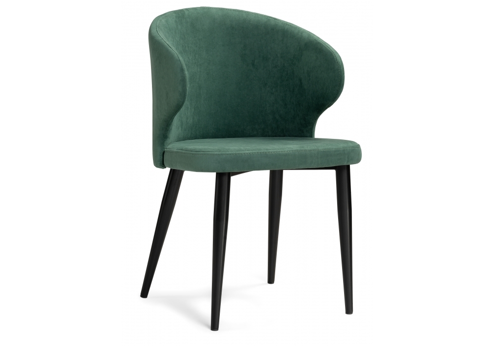 Стул Woodville Алсисар катания изумруд / черный 469974