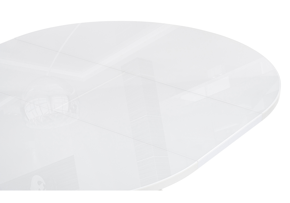 Стол стеклянный Woodville Ален 90 белый 516555