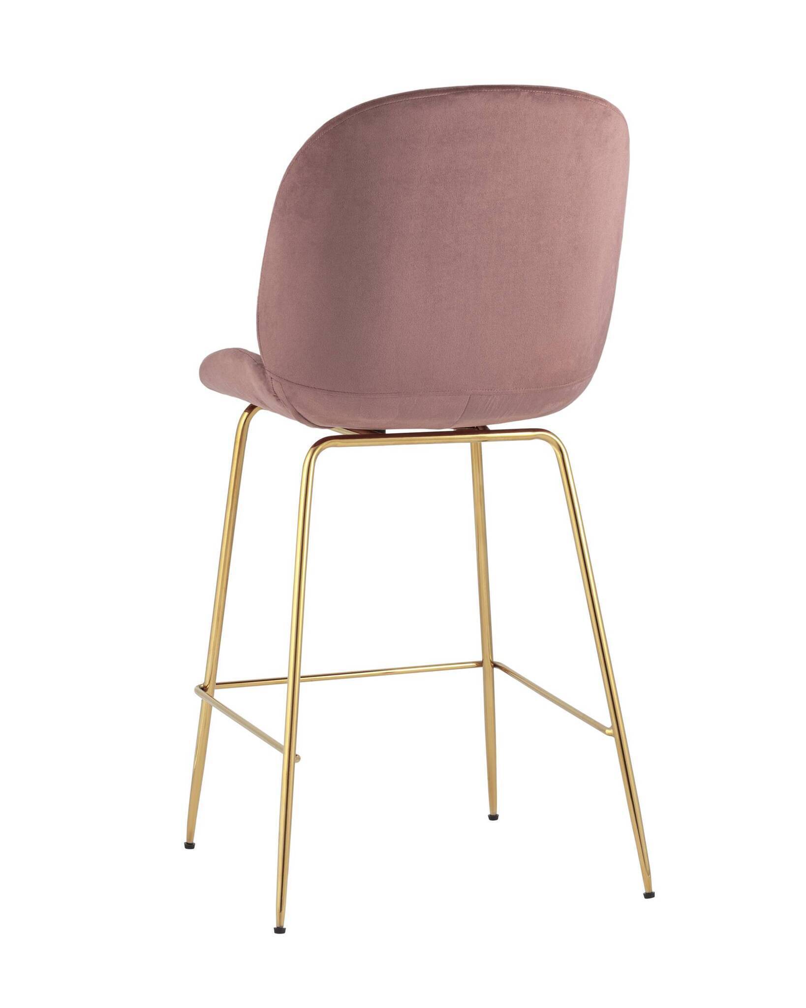 Стул полубарный Beetle со спинкой темно-розовый Stool Group