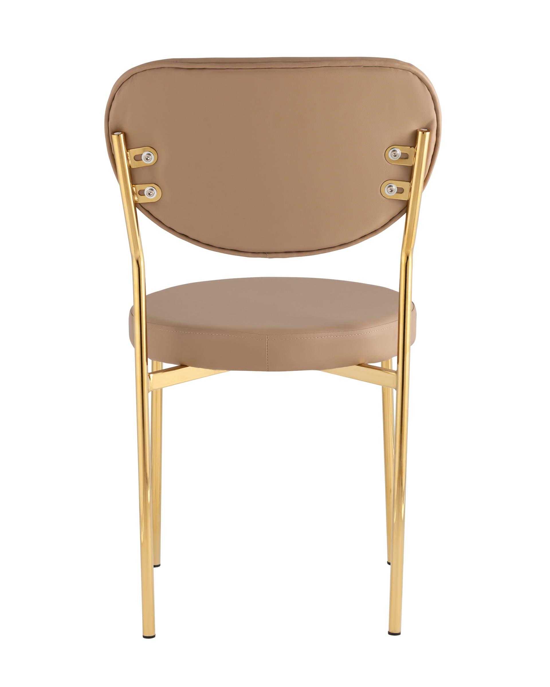 Стул Барбара NEW экокожа бежевая золотые ножки Stool Group