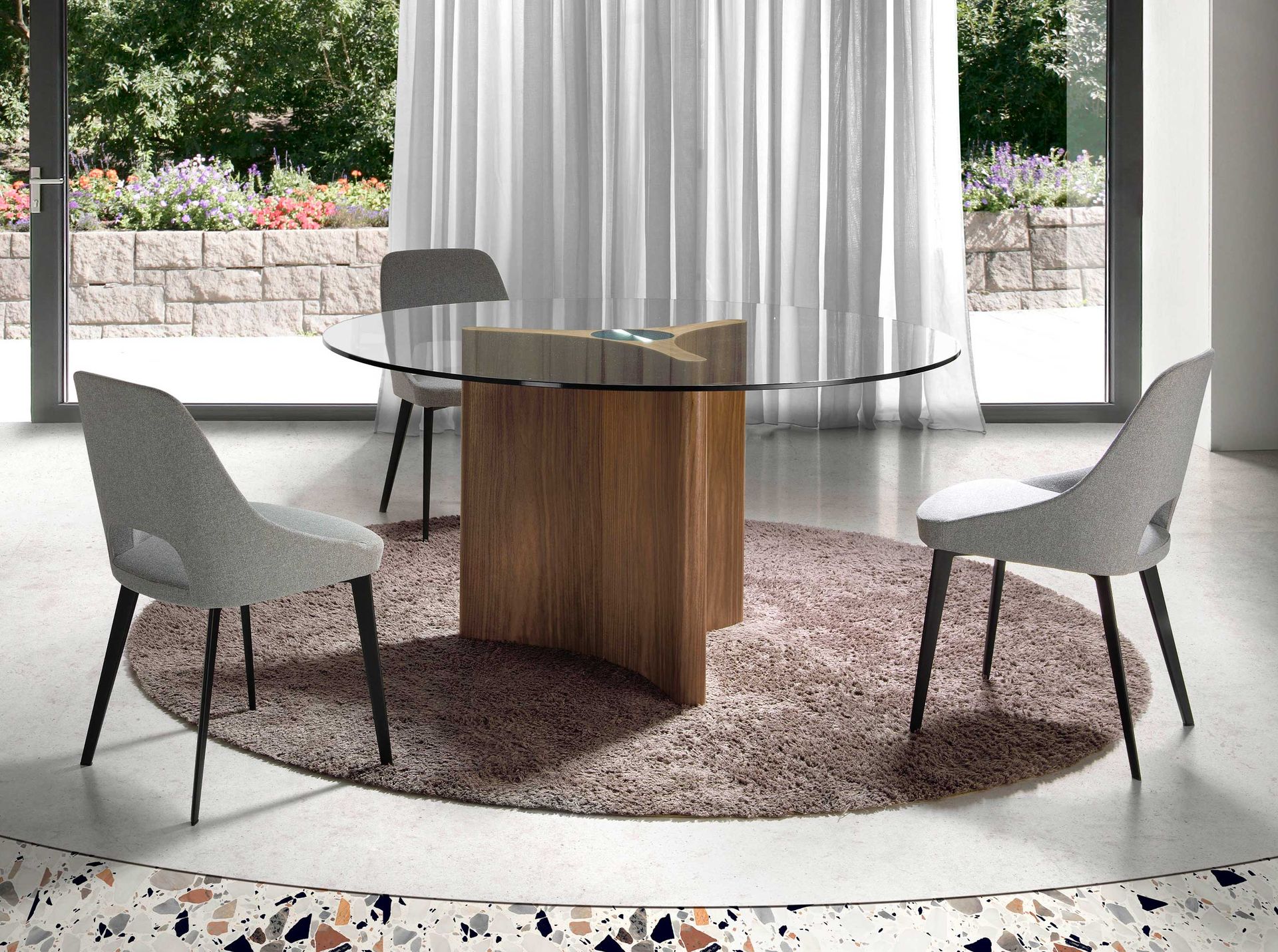 Круглый обеденный стол MI1706B /1094 Angel Cerda