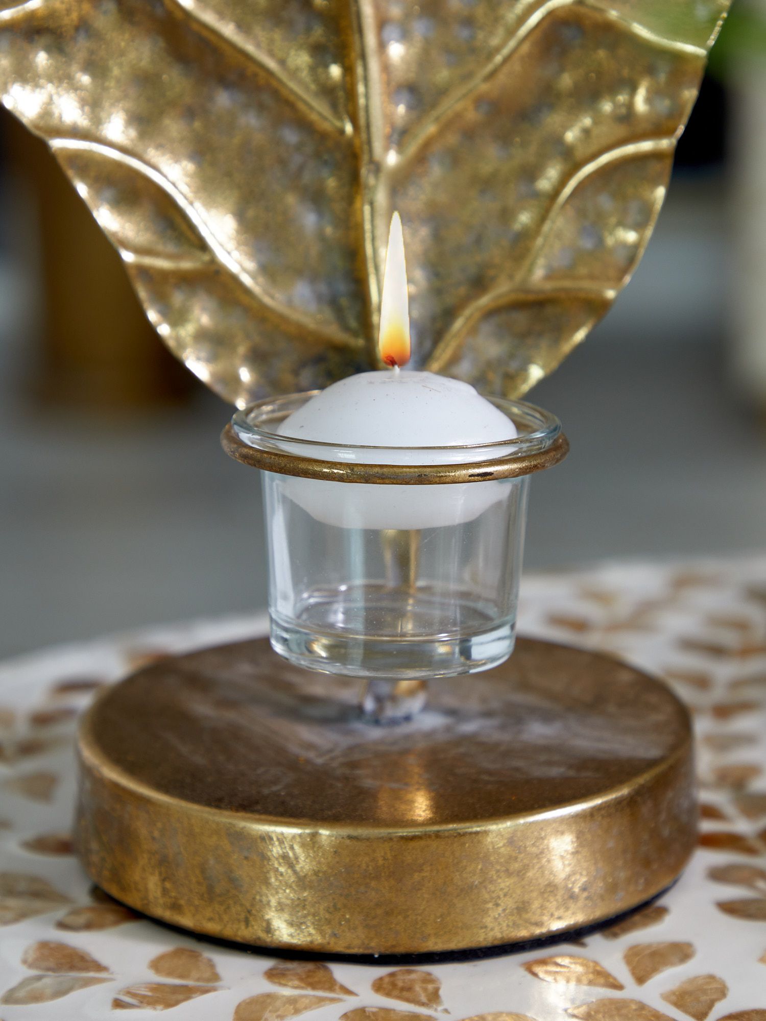 Подсвечник Лист Glasar 57-383