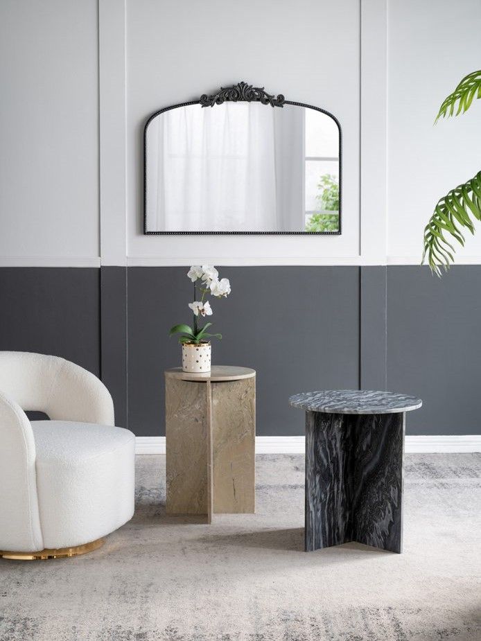 Столик интерьерный из белого мрамора Glasar 60930