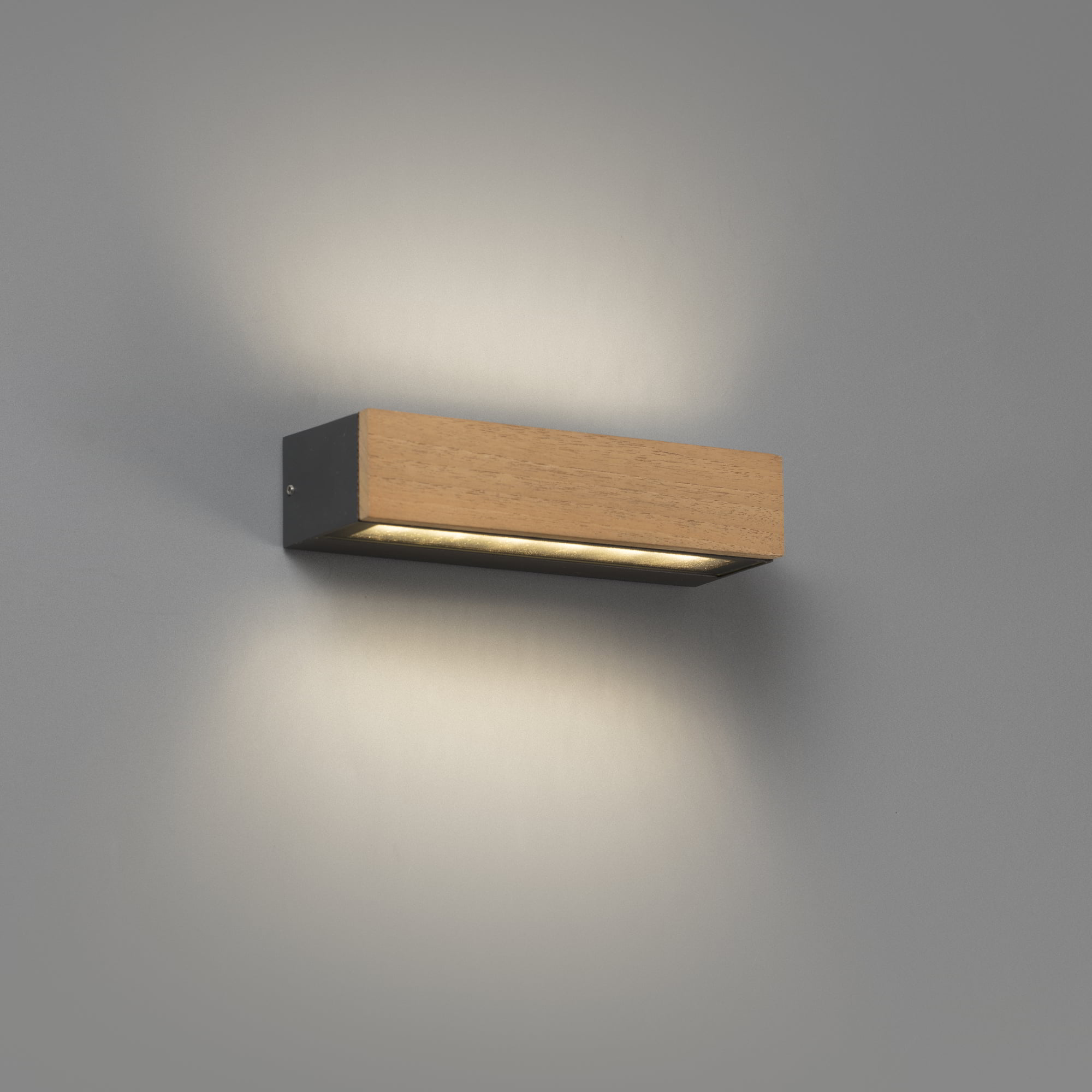 Уличный настенный светильник Doro-13 LED 2x6.5W 3000K дерево Faro