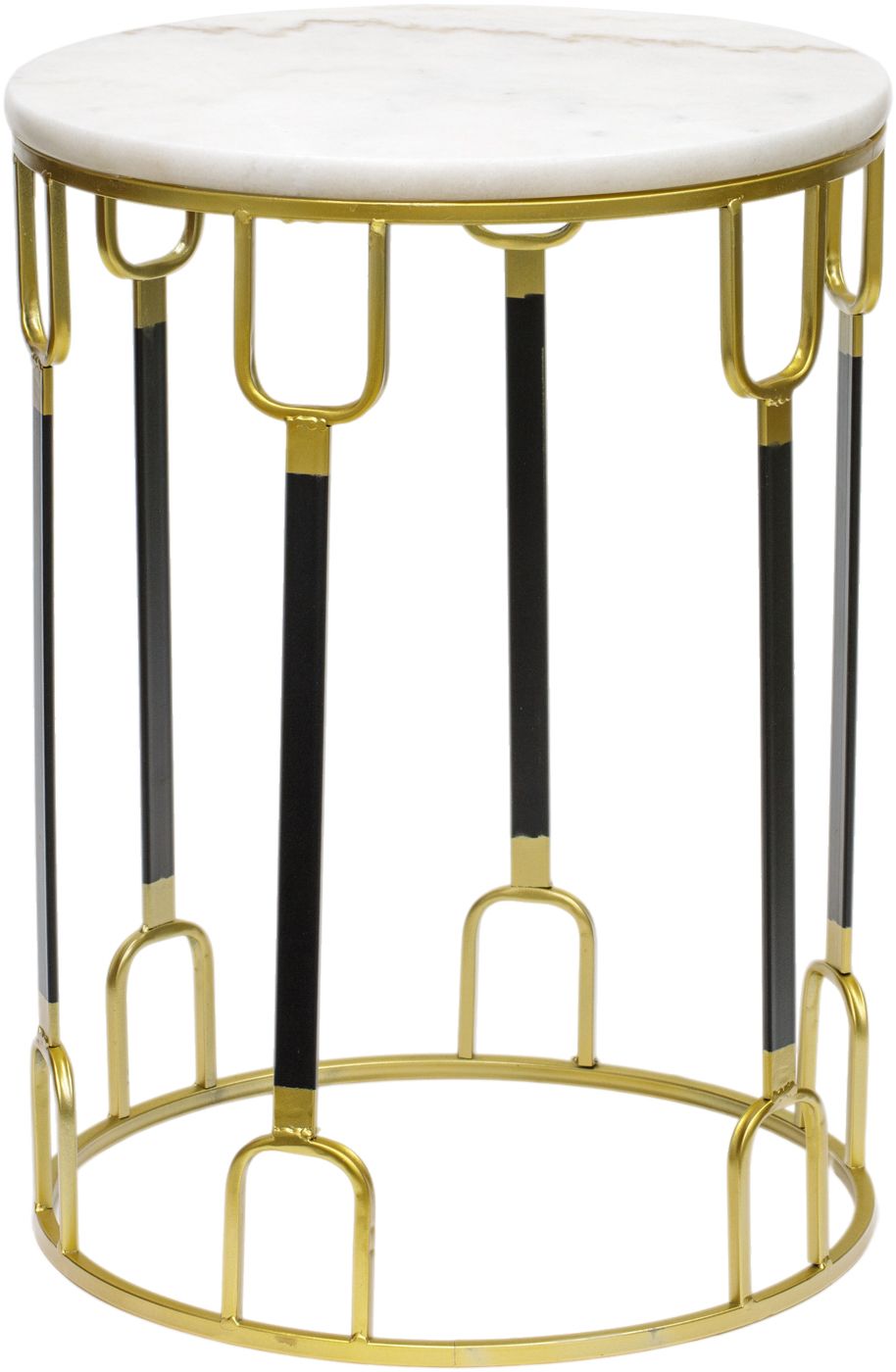 Столик интерьерный с белым мрамором Glasar 54-140