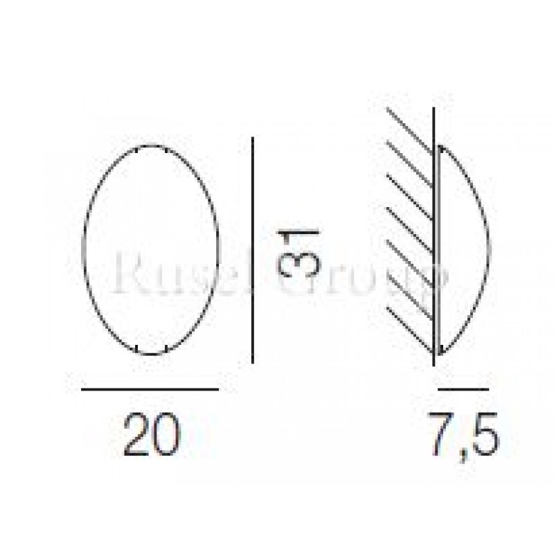 Настенный светильник Vistosi DODO AP 30