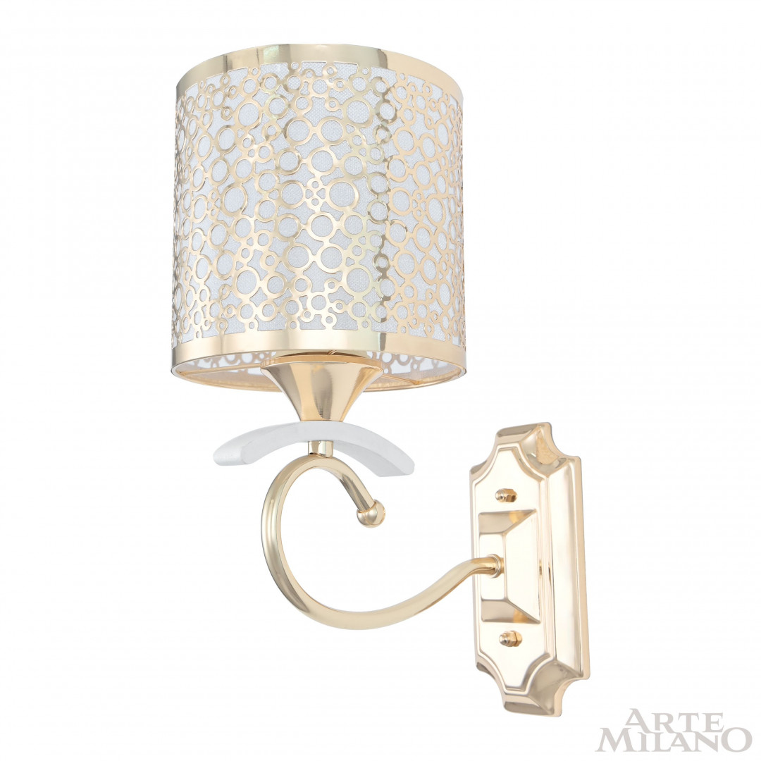 Бра с плафоном 309787/1W Wh/Gd Arte Milano