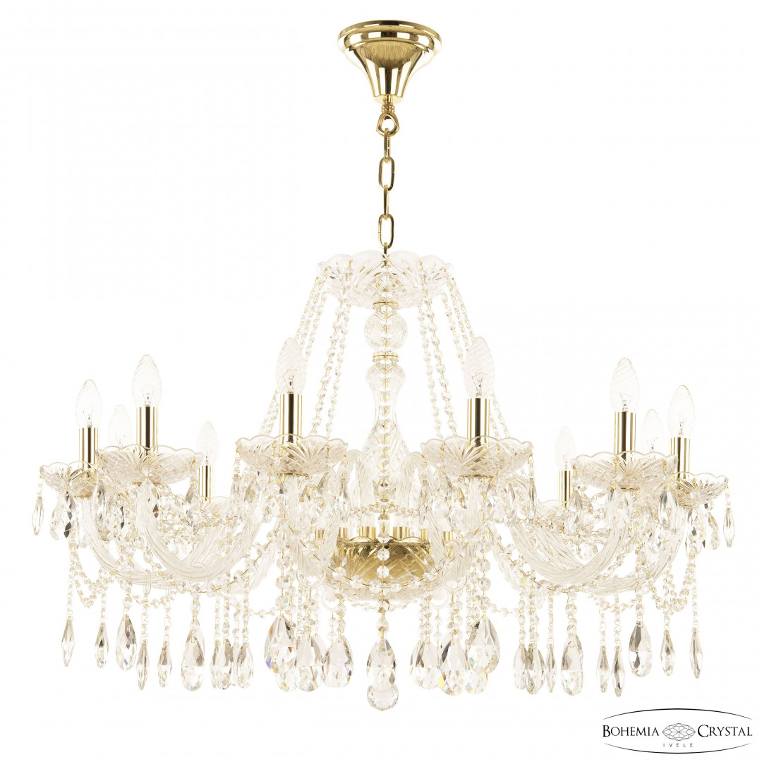 Люстра хрустальная 116/12/300 G Bohemia Ivele Crystal