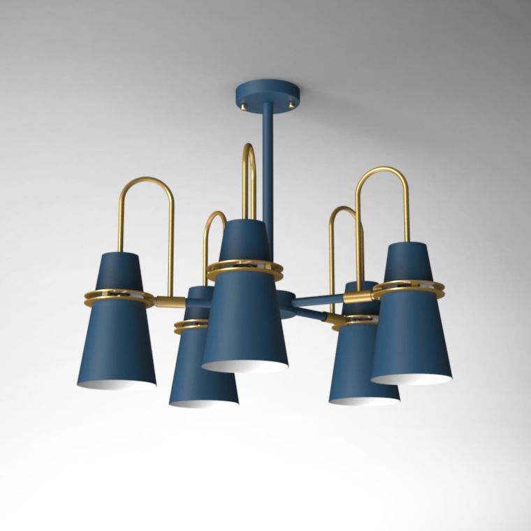 Люстра на штанге REINAR A D64 Blue by ImperiumLoft