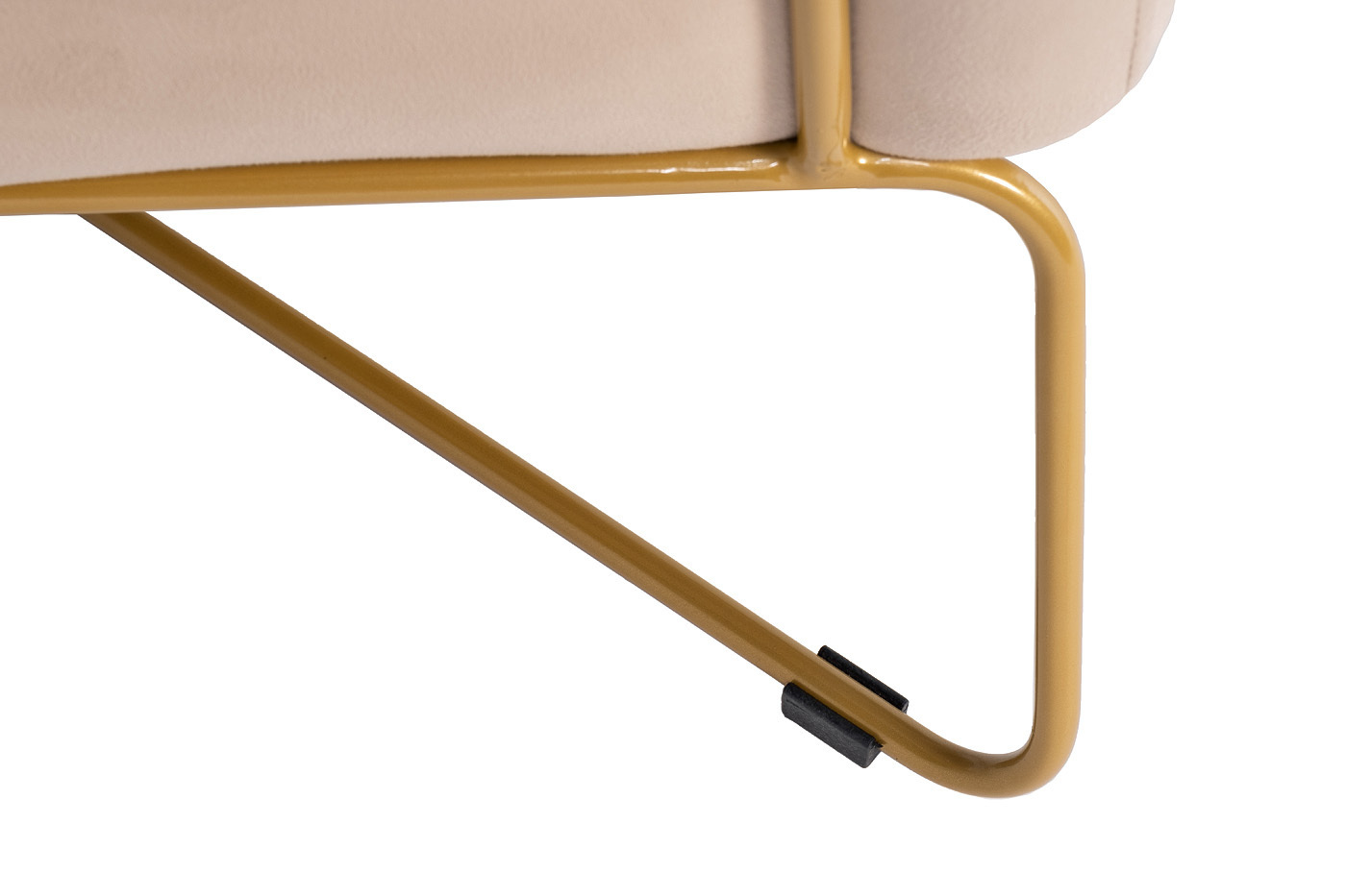 Кресло велюровое бежевое/матовое золото Garda Decor 101MR-AR2976KRES-BEG/ZOL