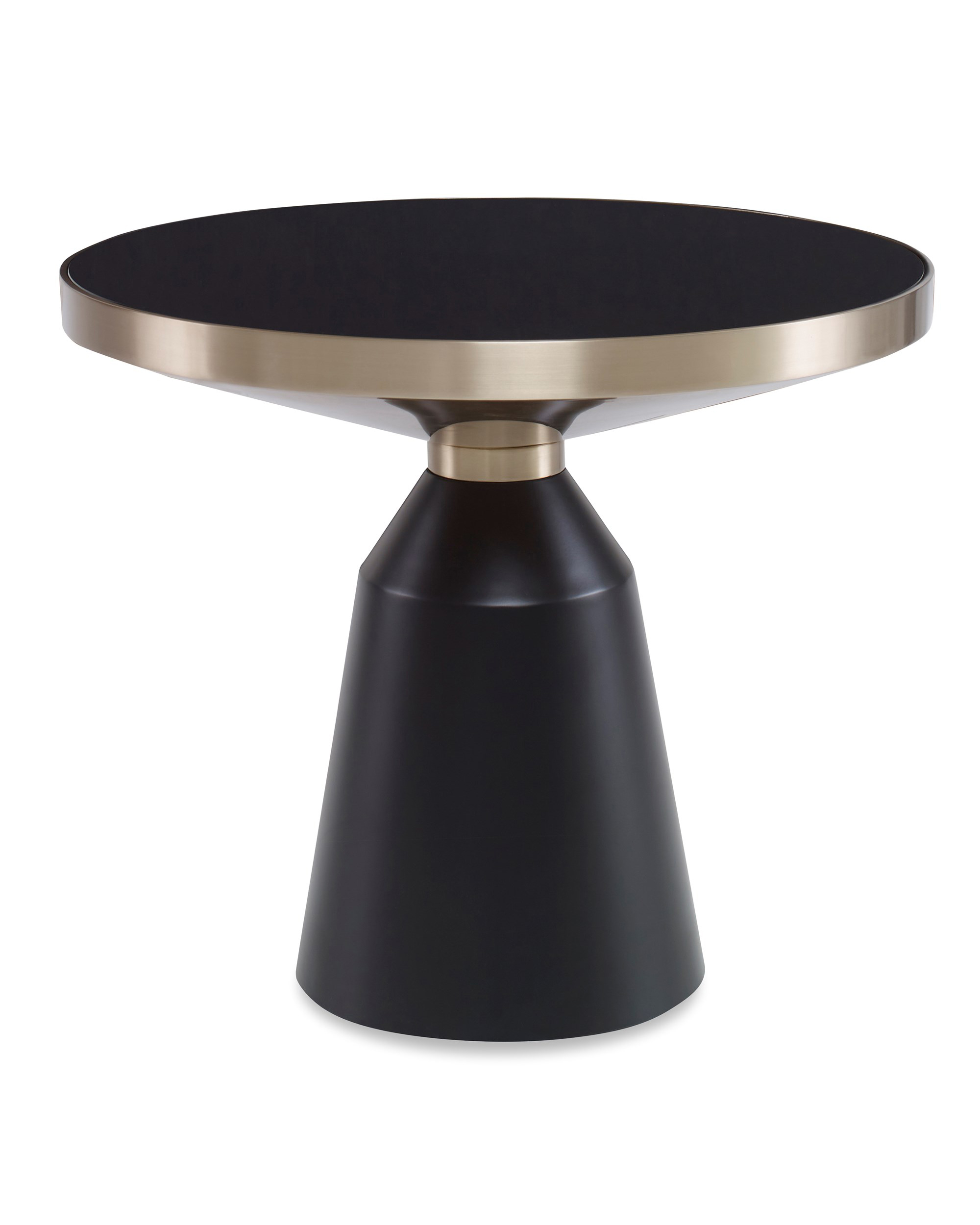 Чёрный журнальный стол Ровена Louvre Home FCT100924RJ