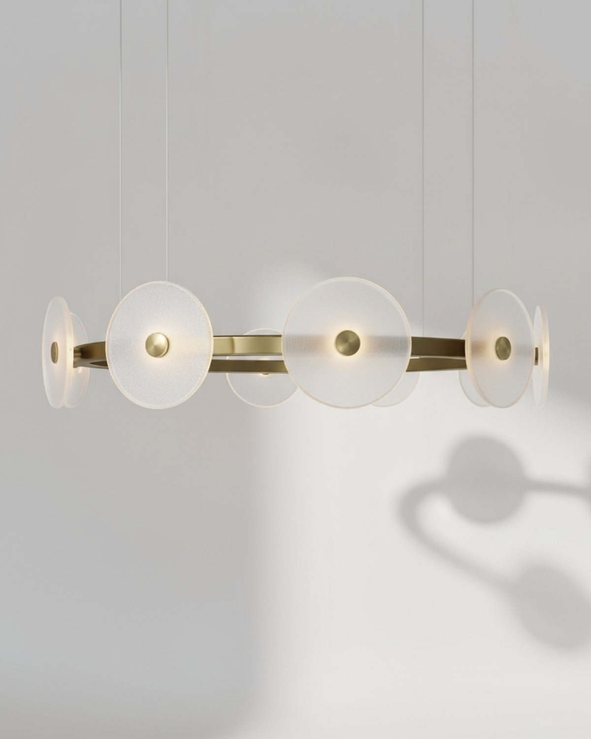 Золотая круглая люстра Милфорд Louvre Home LCH450325XNP