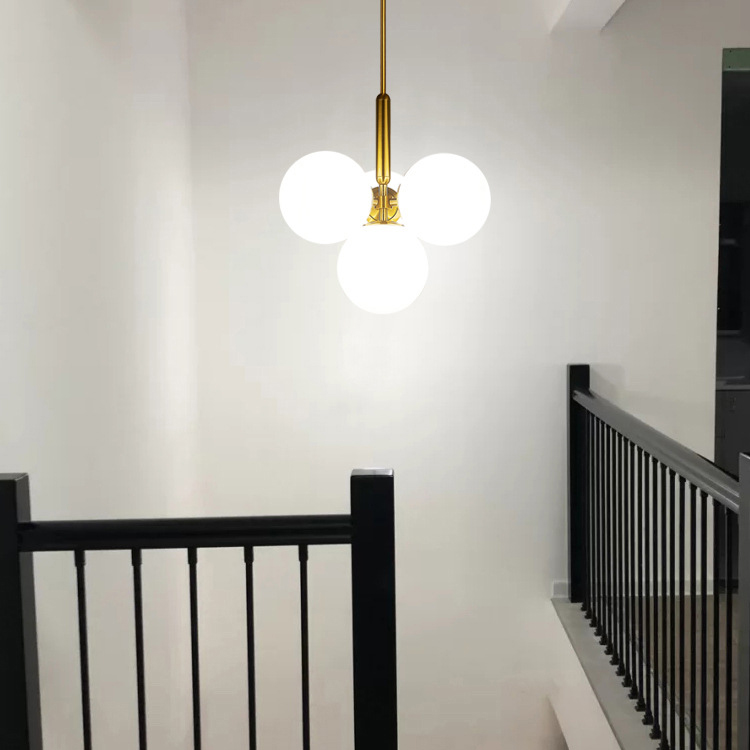 Подвесной светильник RAFFIN 4 White Gold by ImperiumLoft