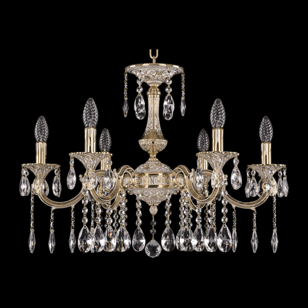 Люстра бронзовая с хрусталём 72101/6/210 A GW