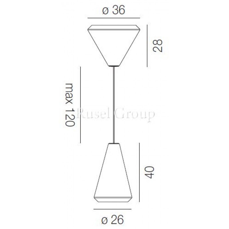Подвесной светильник Vistosi WITHWHITE SP 36 M