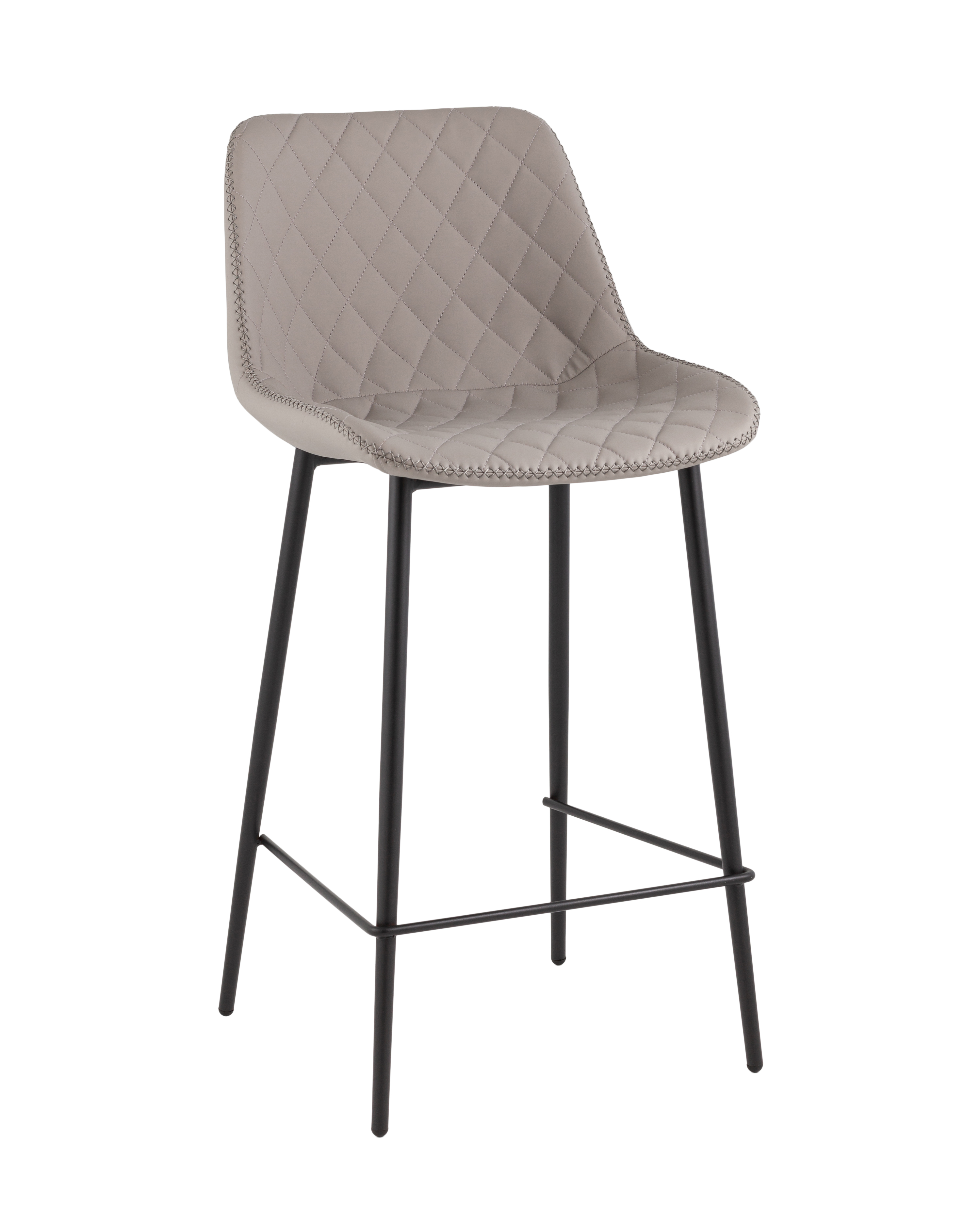 Стул барный Arch экокожа серый Stool Group