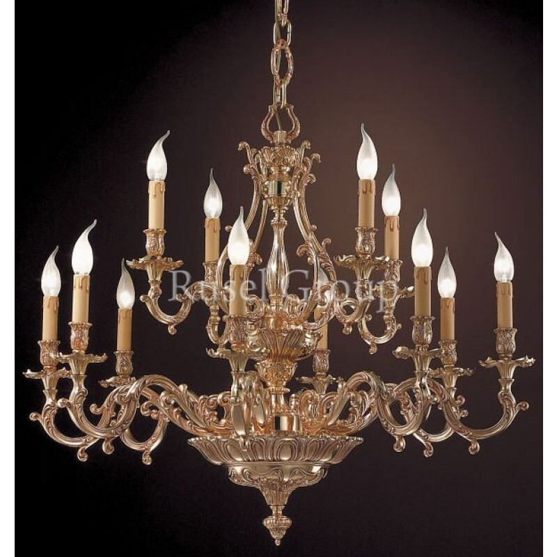 Люстра Possoni 093/8+4 FRENCH GOLD