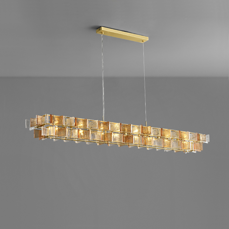 Реечный, рядный светильник DEXTER LONG L95 AMBER by ImperiumLoft